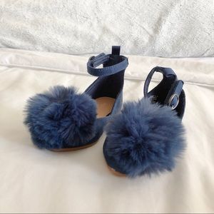 Toddler Girl Pom Pom Ballet Flats | NWOT